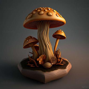 3D model mushroom 3d model (STL)